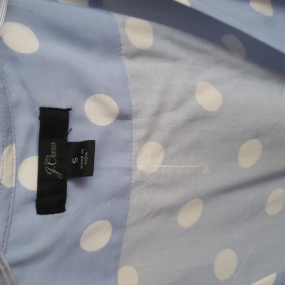 J.Crew Polka Dot  midi wrap dress in soft viscose material size SMALL - Picture 4 of 5
